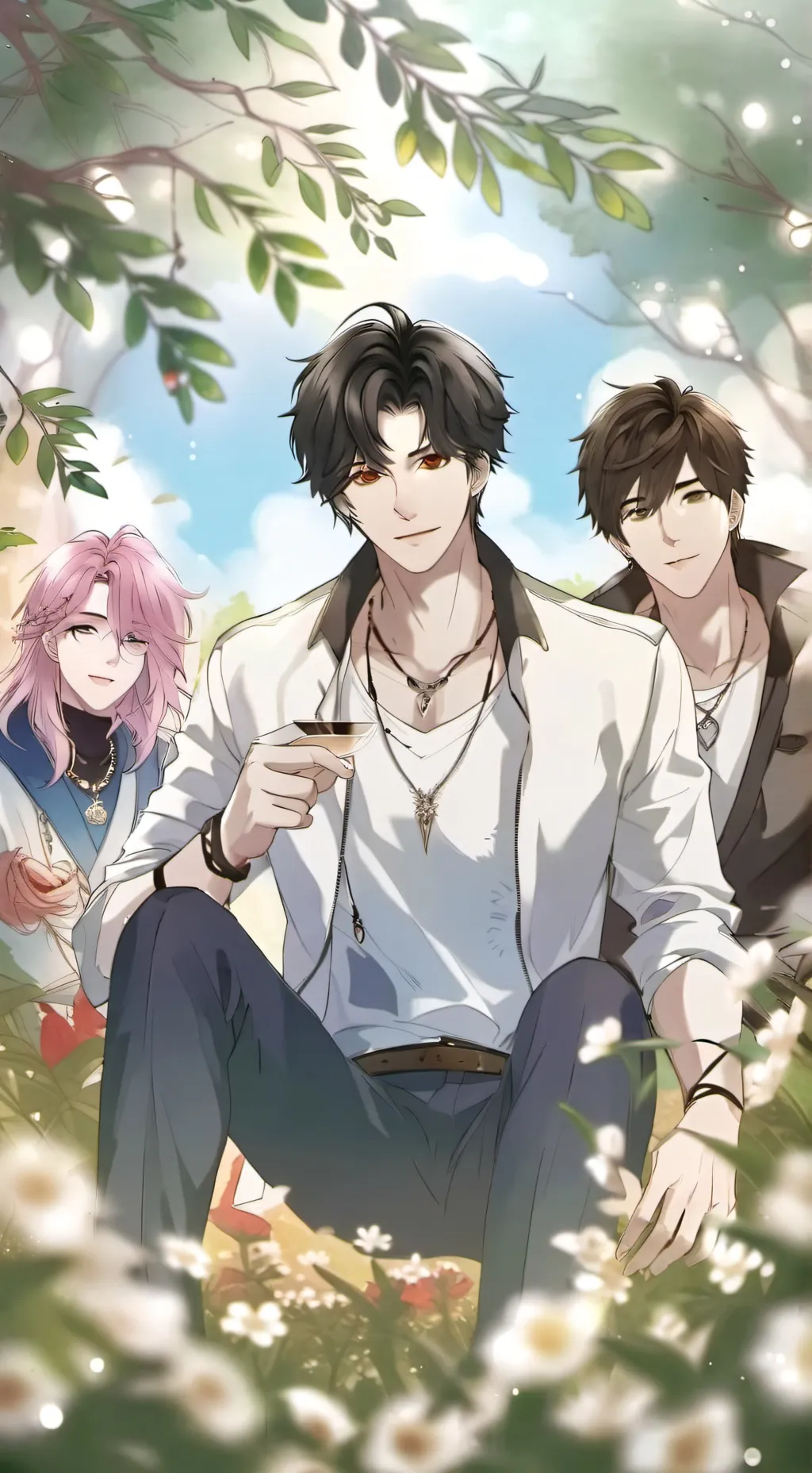 ai character: * The only threeg background