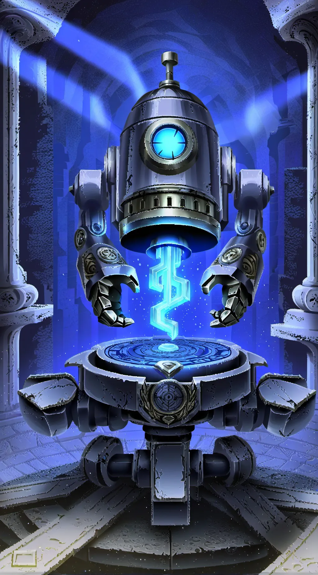 ai character: LASER BOT V2 background