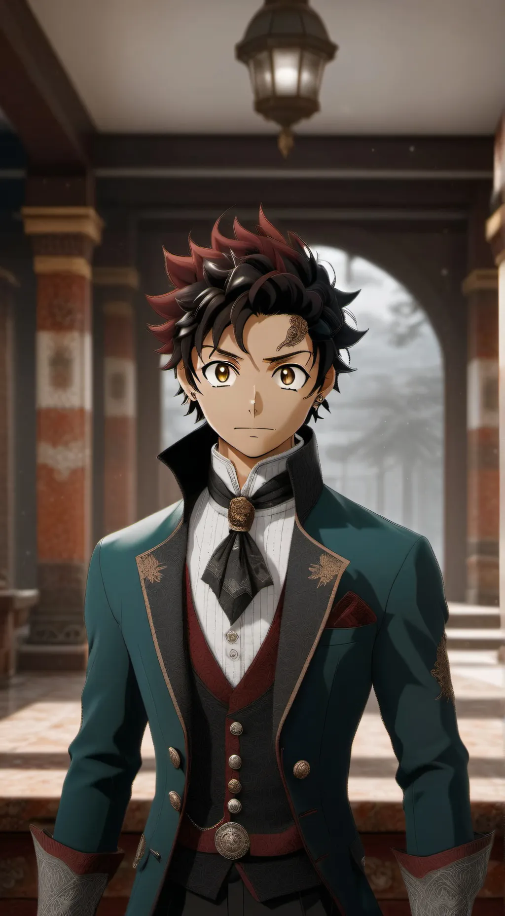 ai character: MHA X demon slayer background