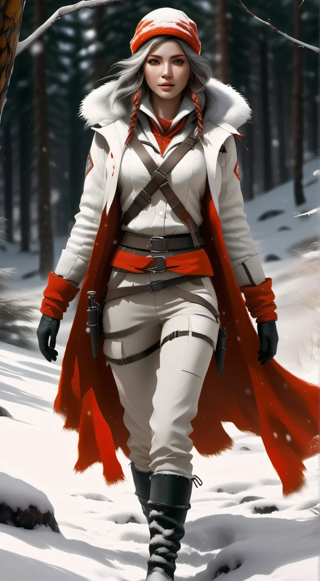 ai character: Louve Fontaine background