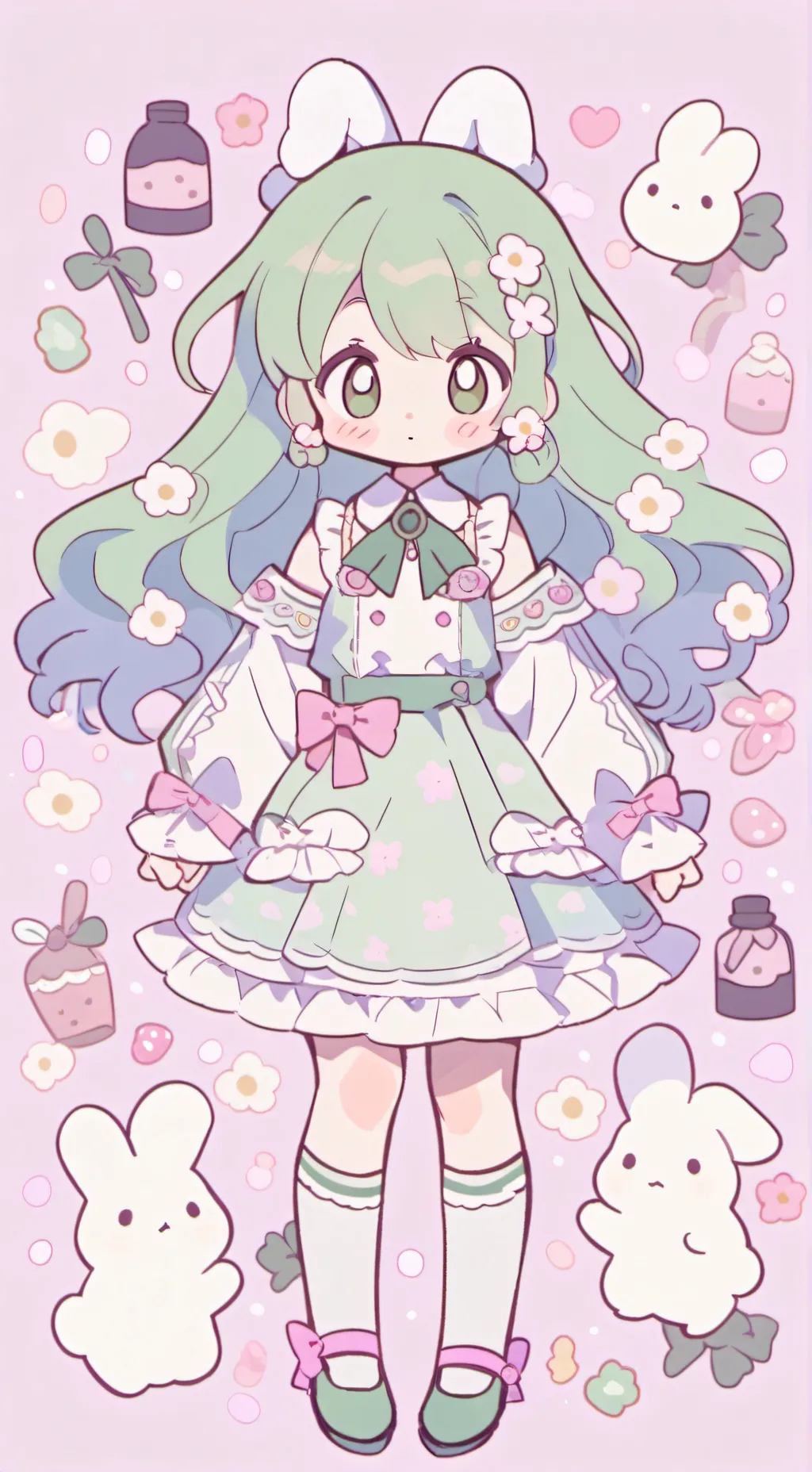 ai character: Human hoppy  background