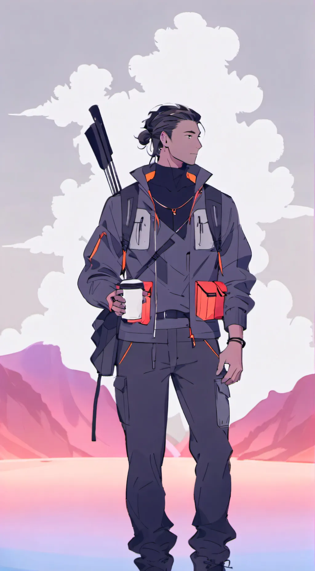 ai character: south Africa  background