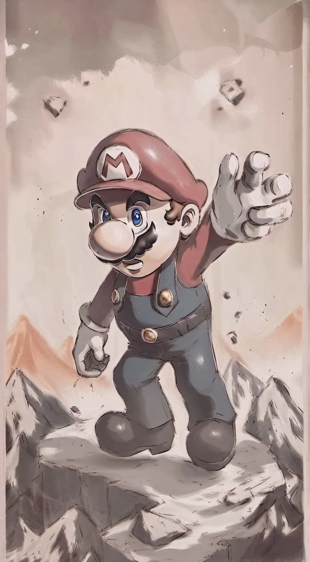ai character: Mario background