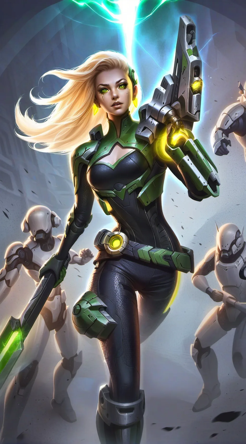 ai character: Emerald  background