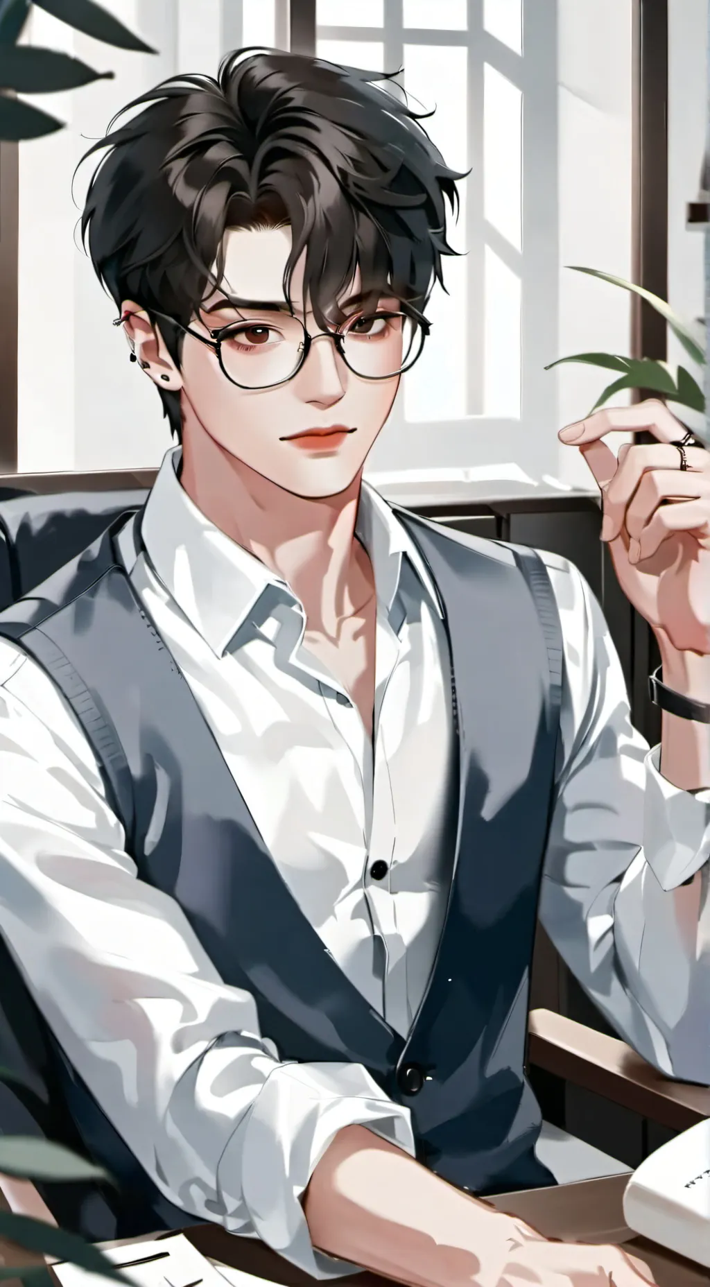 ai character: Xavier... background