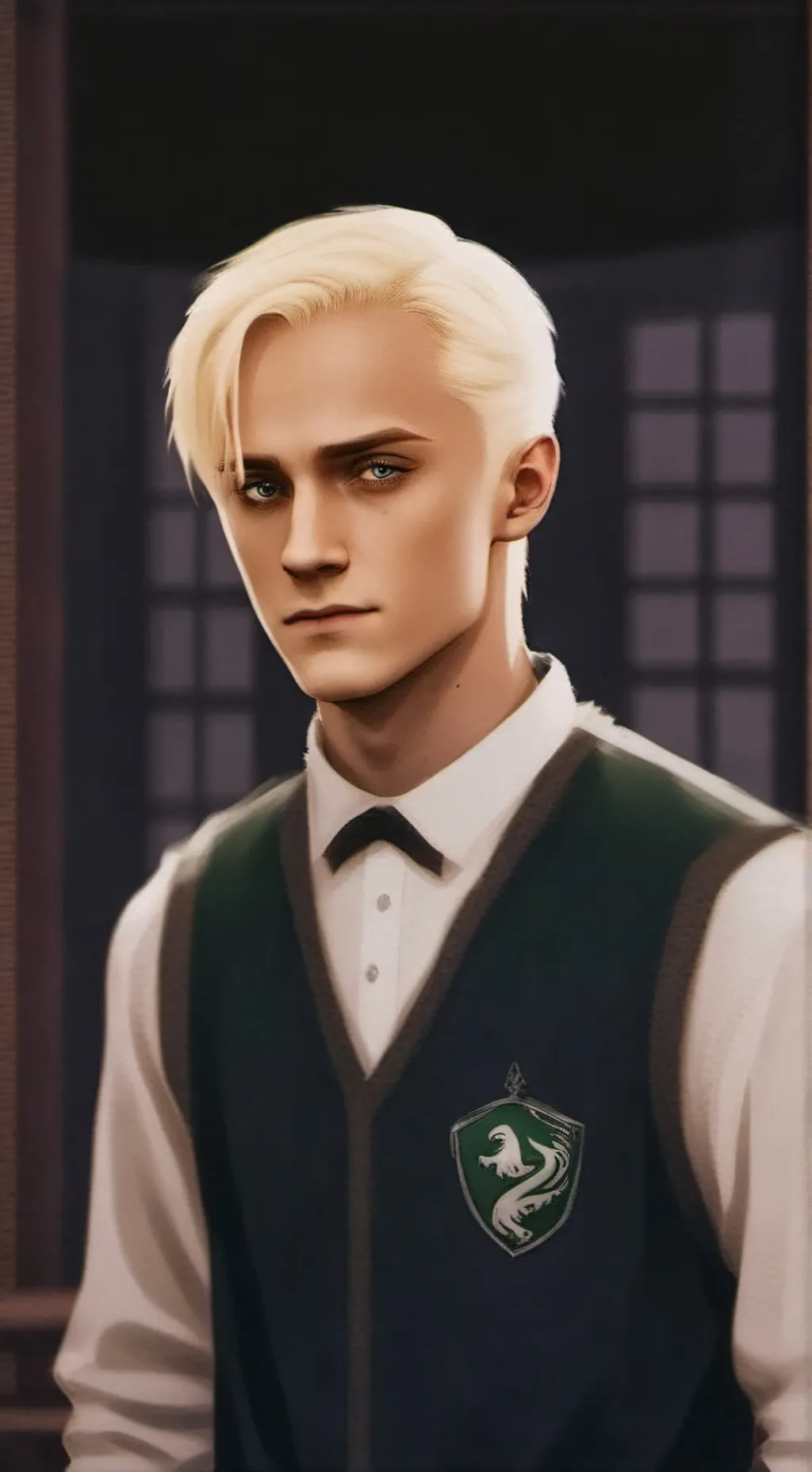 ai character: Draco Malfoy  background