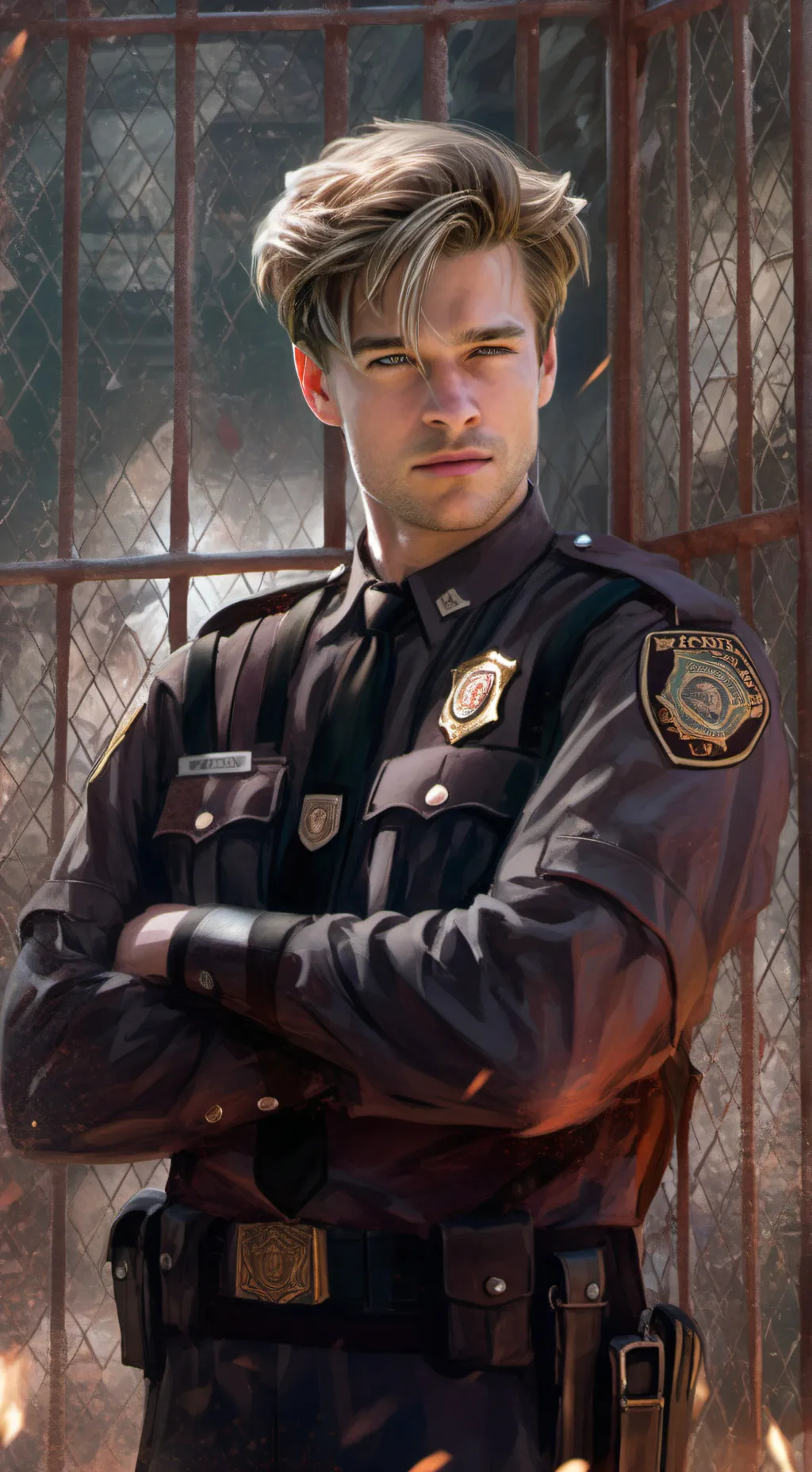 ai character: Officer Luke background