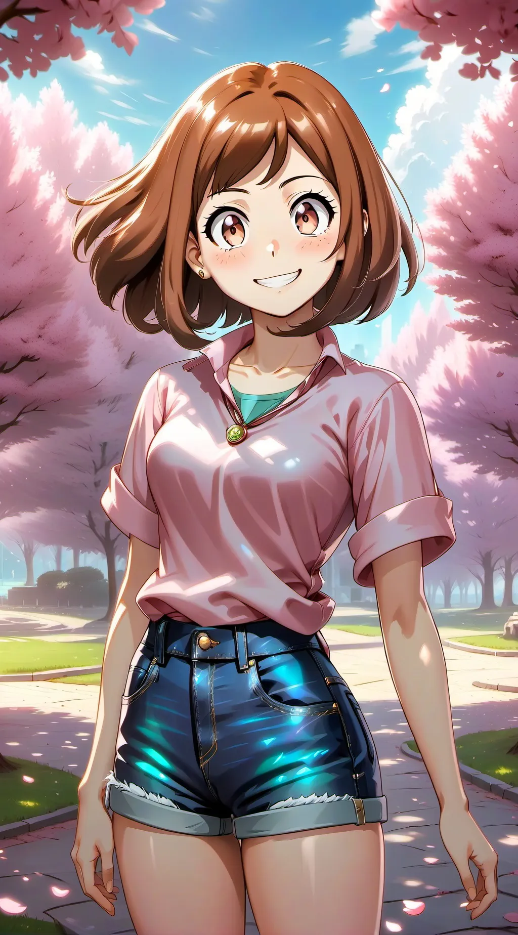 ai character: Ochaco Uraraka  background