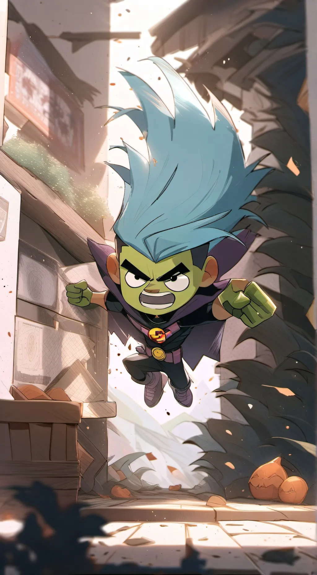 ai character: Teen Titans Go background
