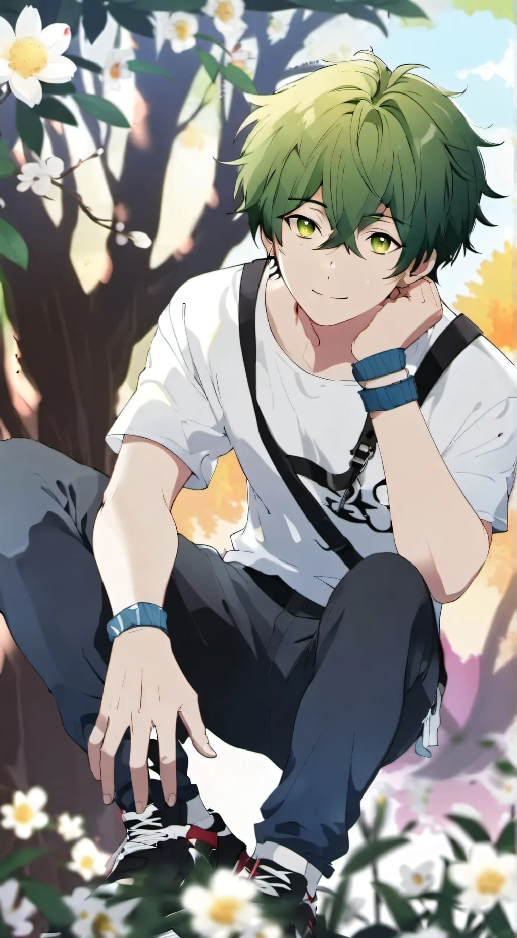 ai character: Adam Ketchum background