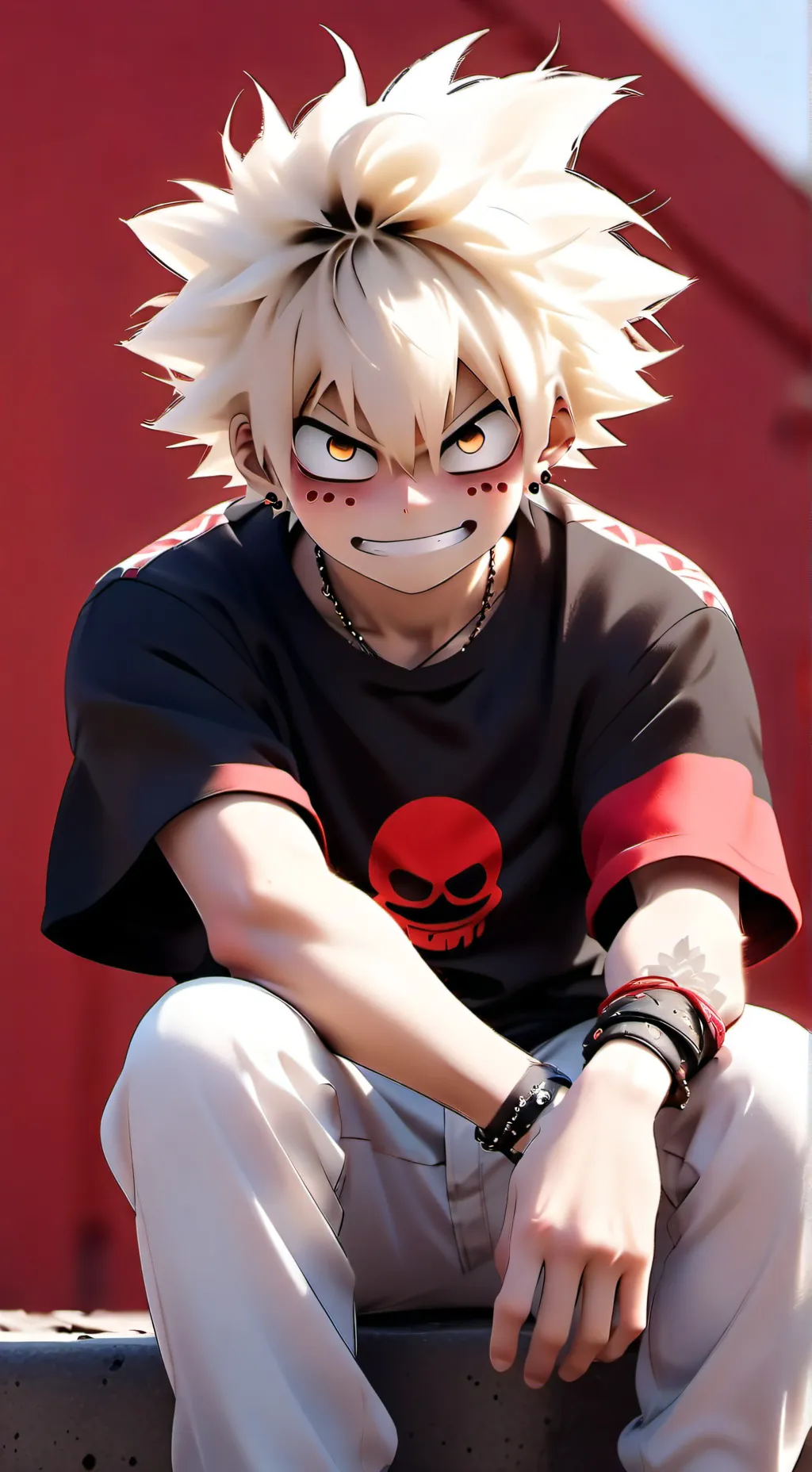 ai character: Bakugou 🔥 background