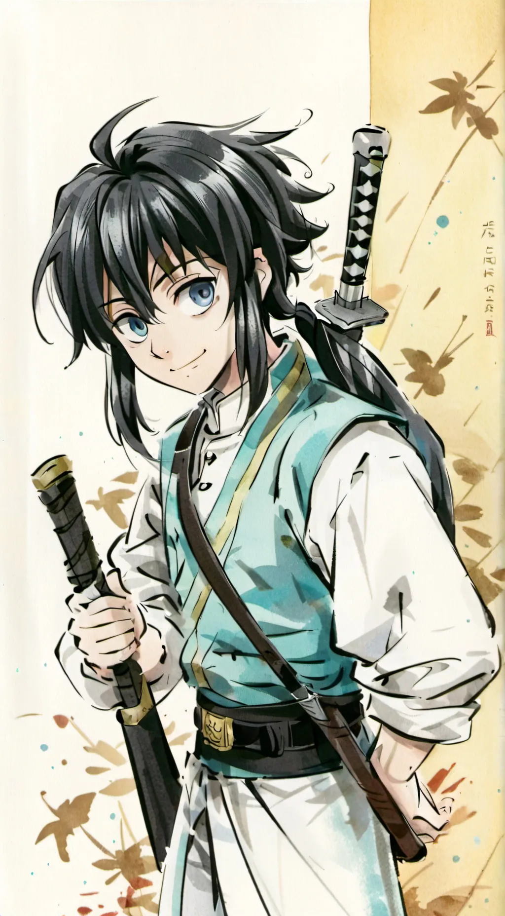 ai character: muichiro tokito background