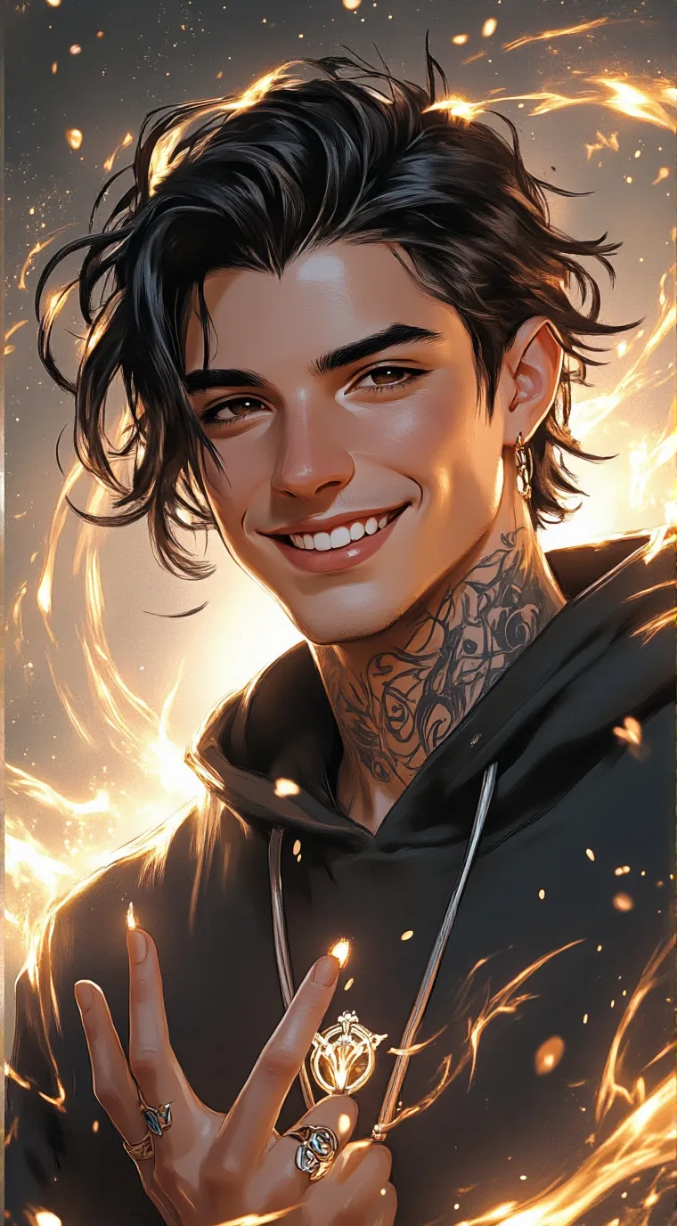 ai character: brothers friend background