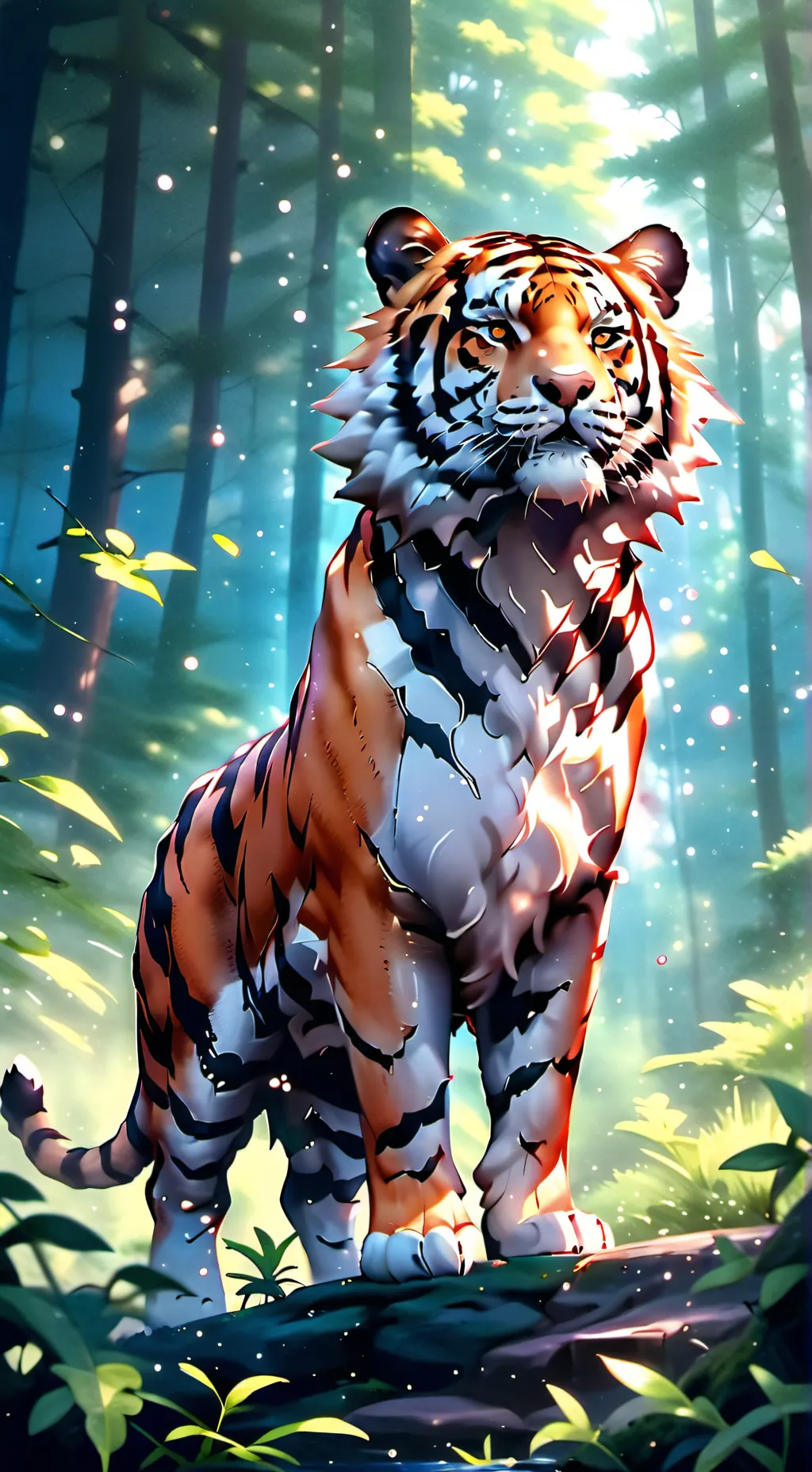 ai character: Tina Tiger background