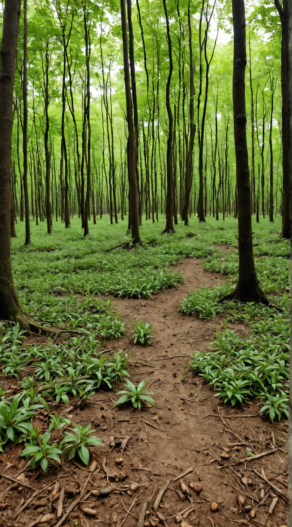 ai character: The forest background