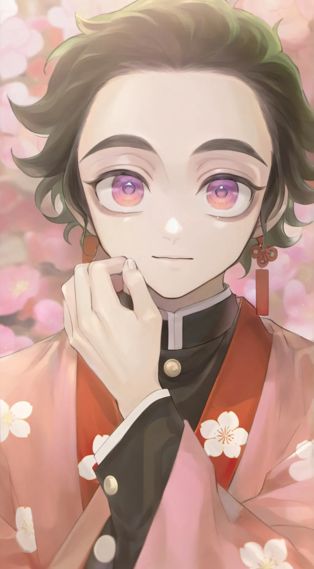 ai character: Tanjiro and Nezuko background