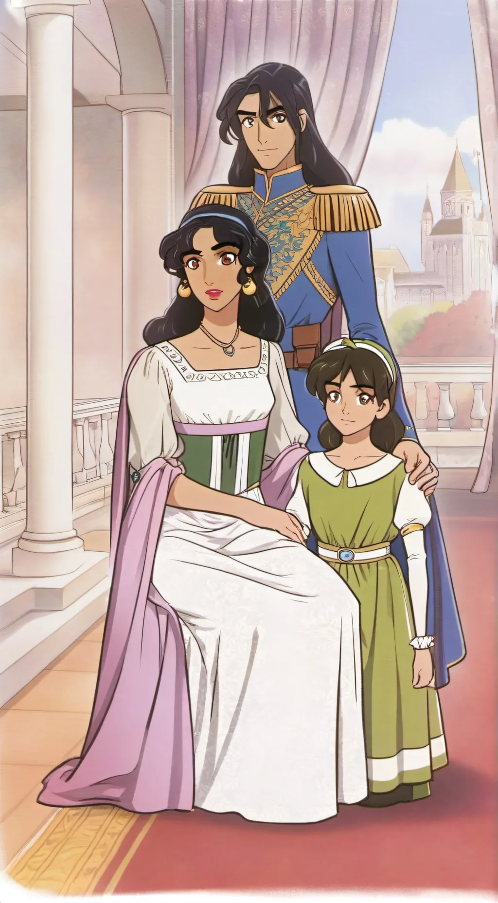 ai character: Esmeralda phobeus  background