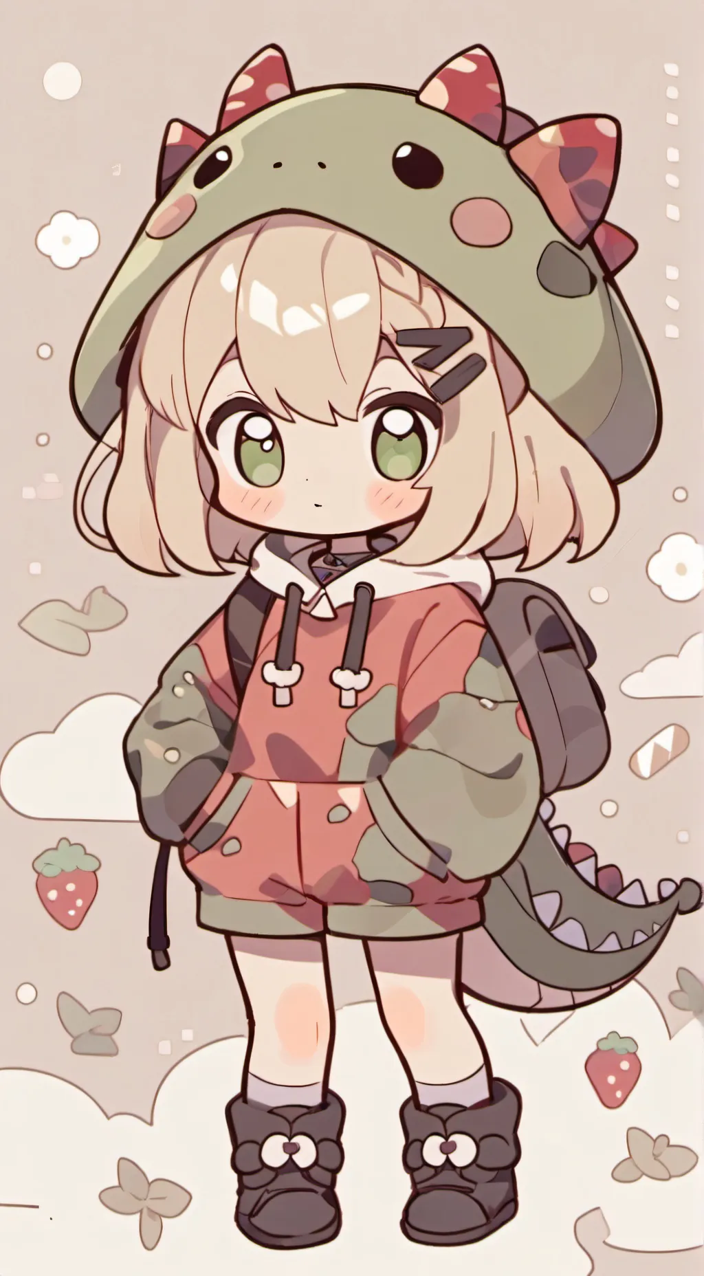 ai character: SHELLVISION 🐚📺 background