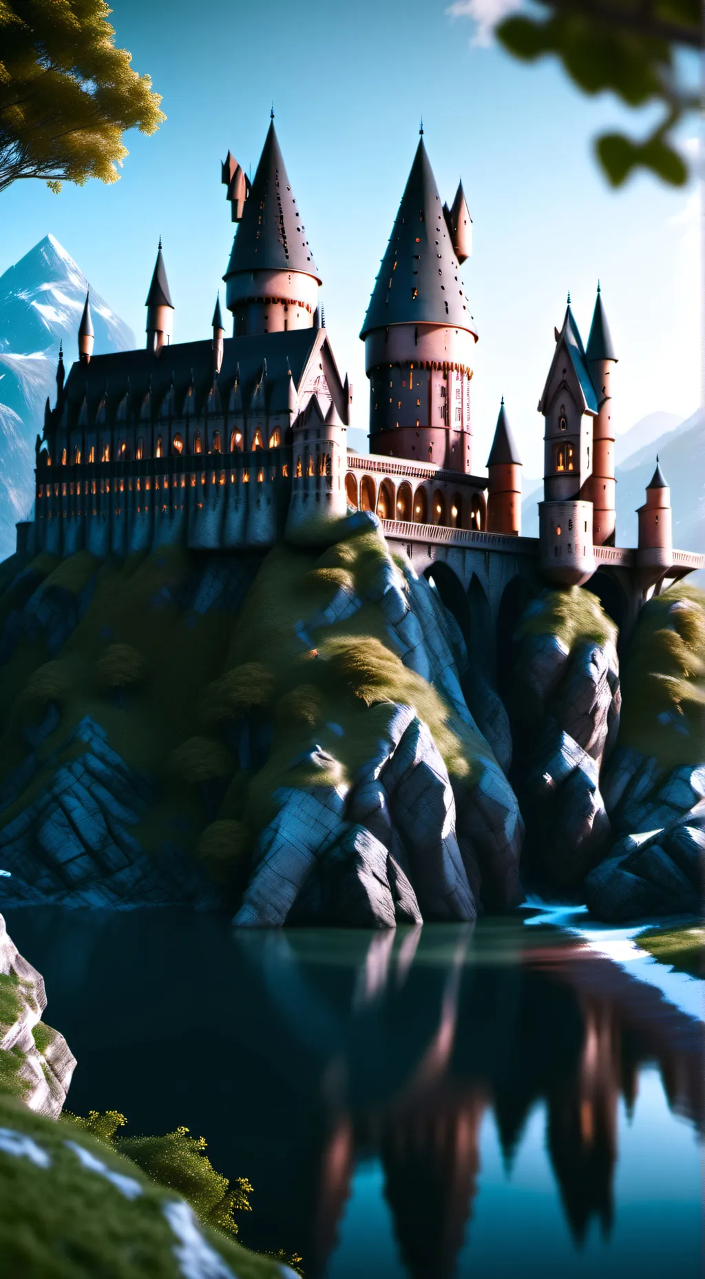 ai character: Hogwarts  background