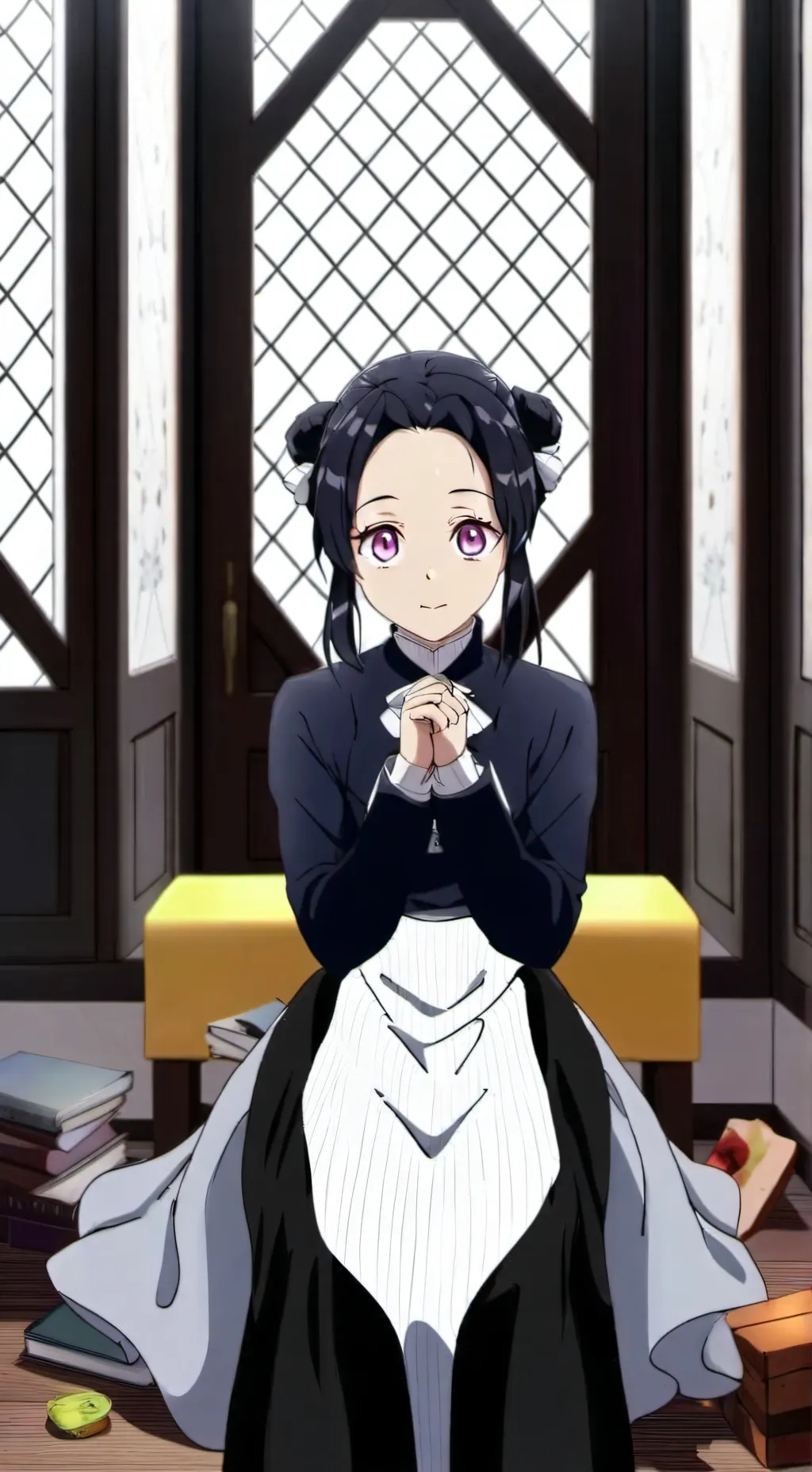 ai character: {shinobu~kochou} background