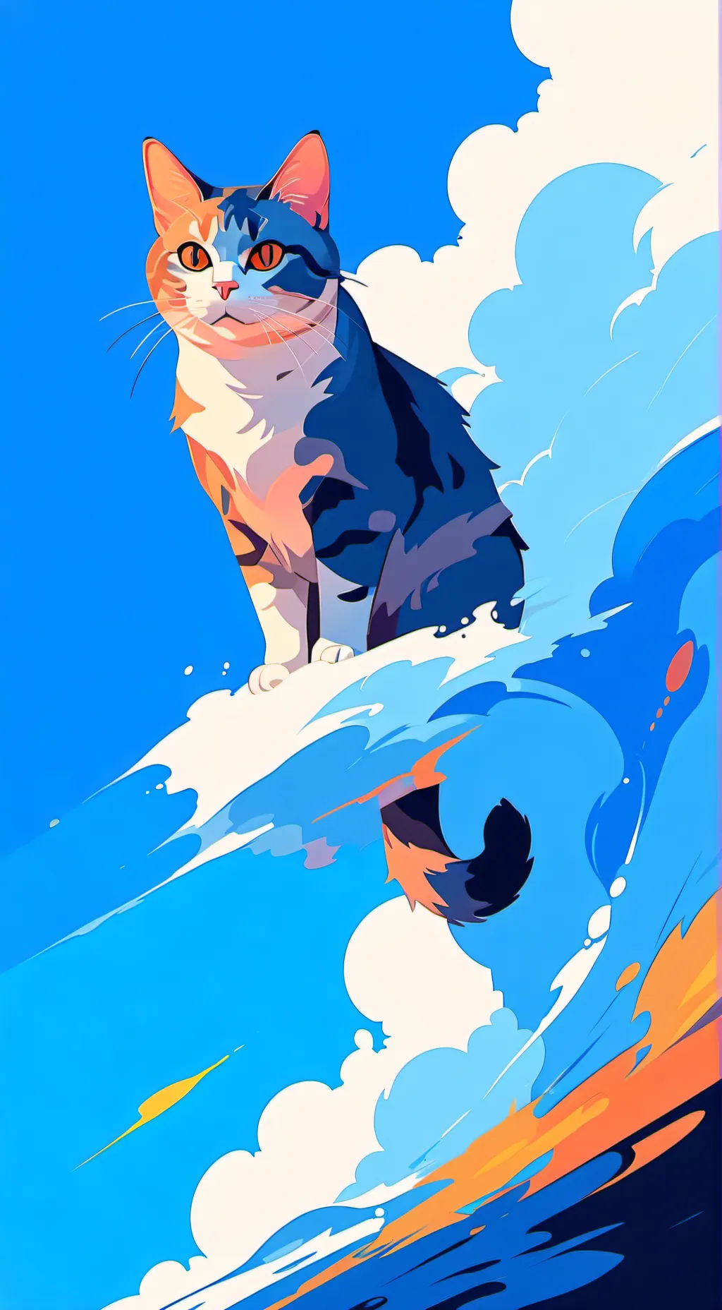ai character: Literally a cat background