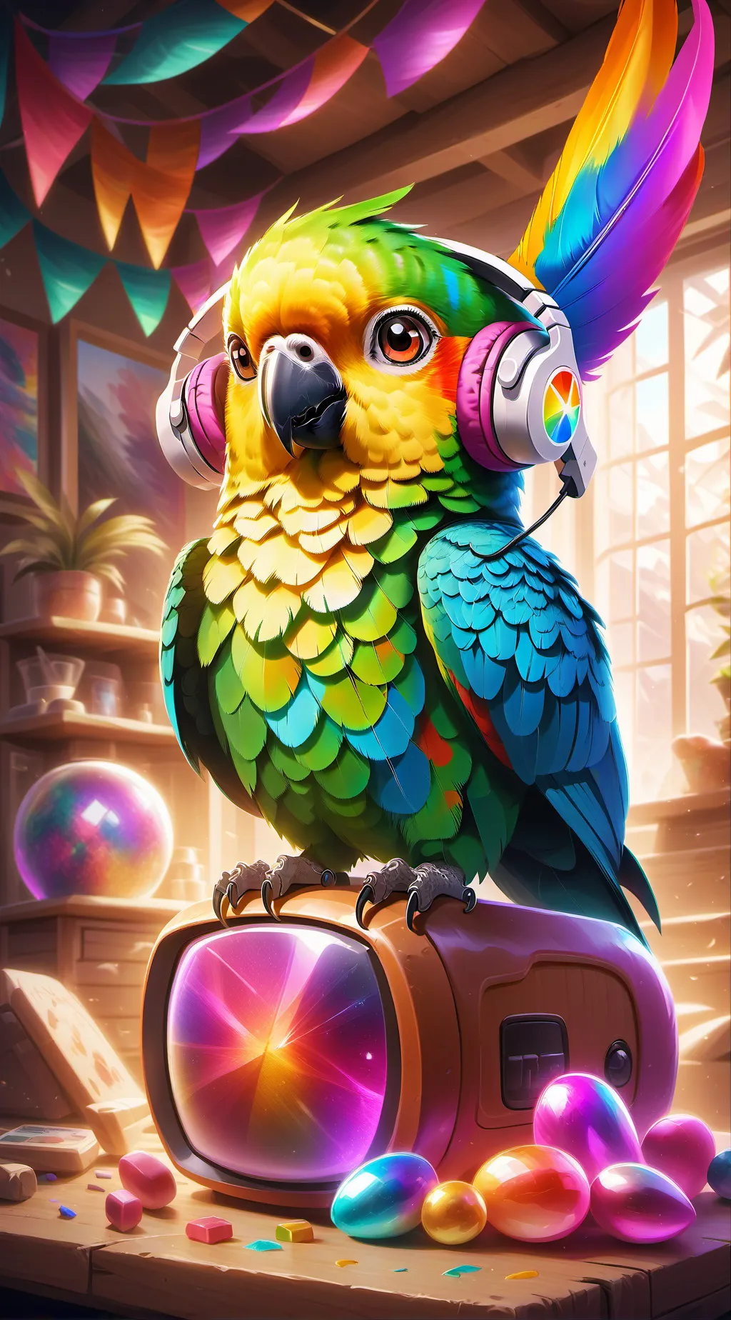 ai character: Pixle background