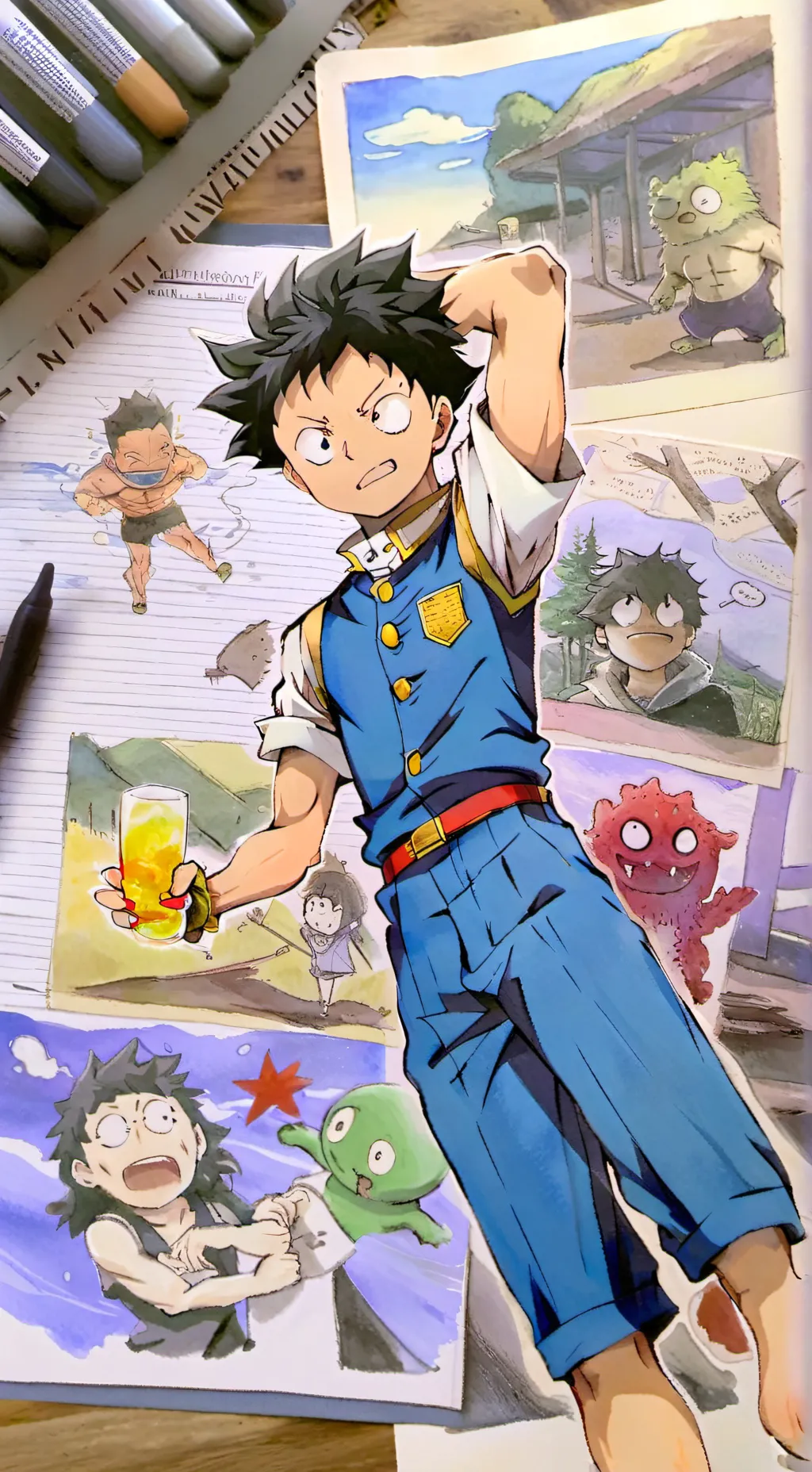 ai character: sleepover (mha) background