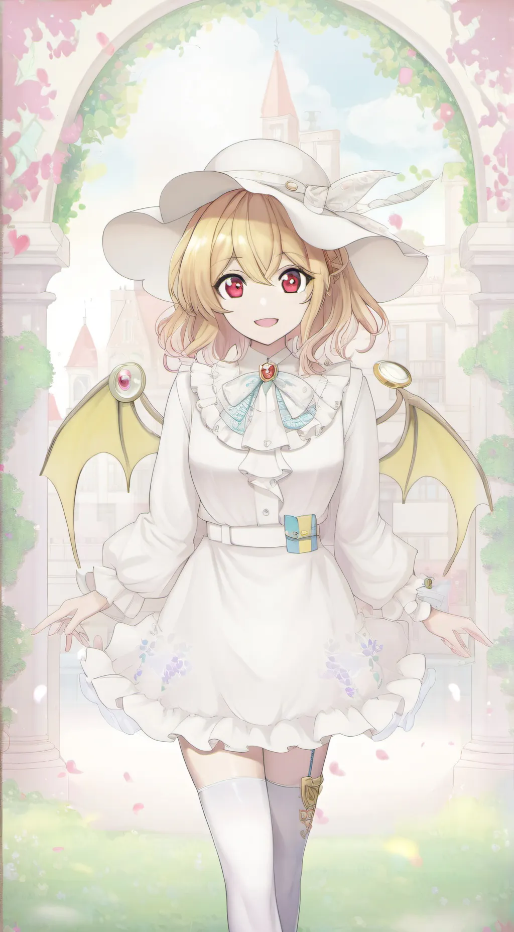 ai character: Flandre scarlet background