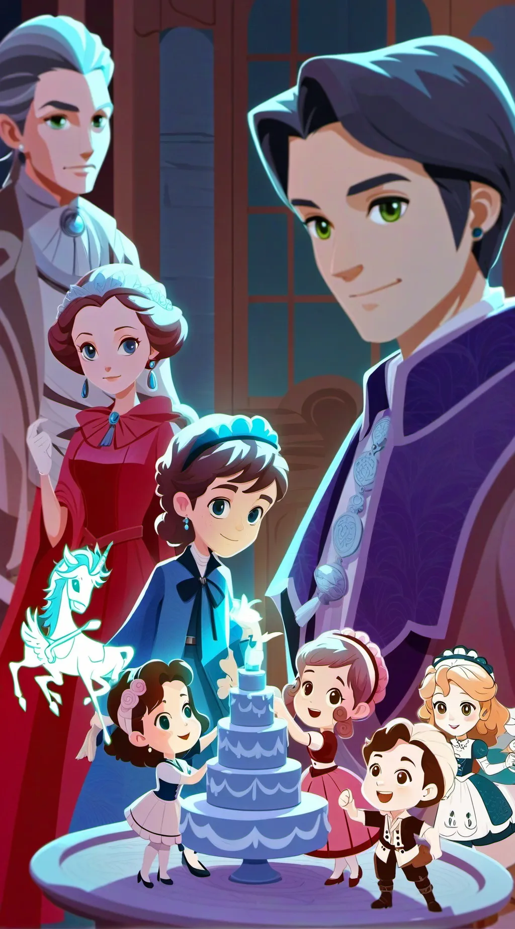 ai character: little school background