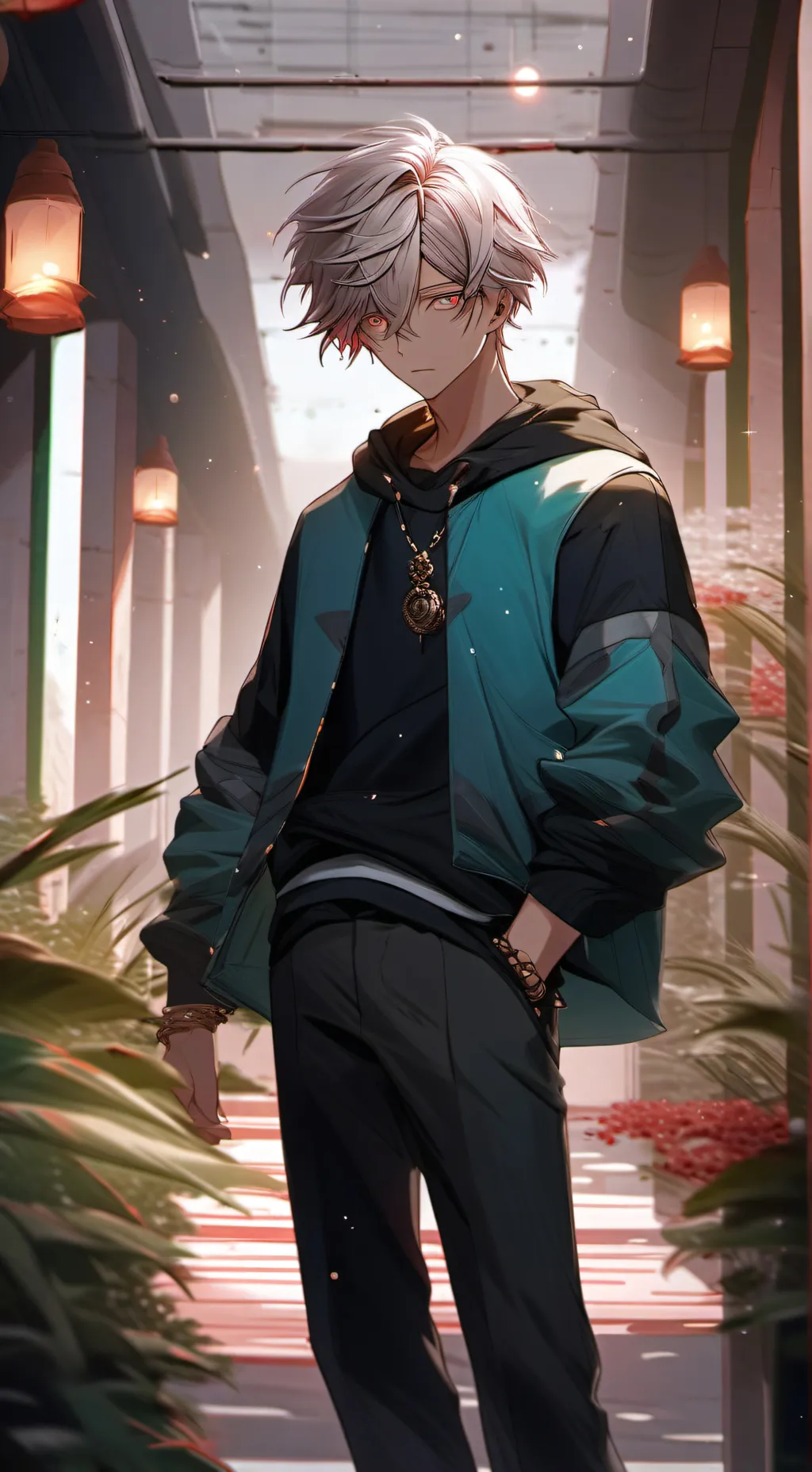 ai character: shoto todoroki  background