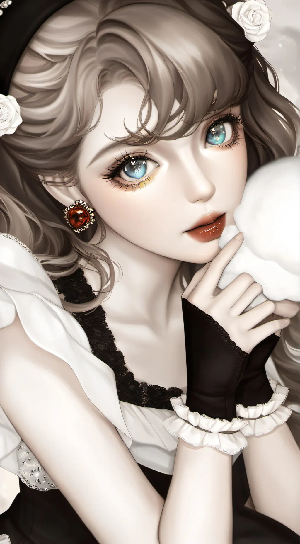 ai character:  te odian nose por background