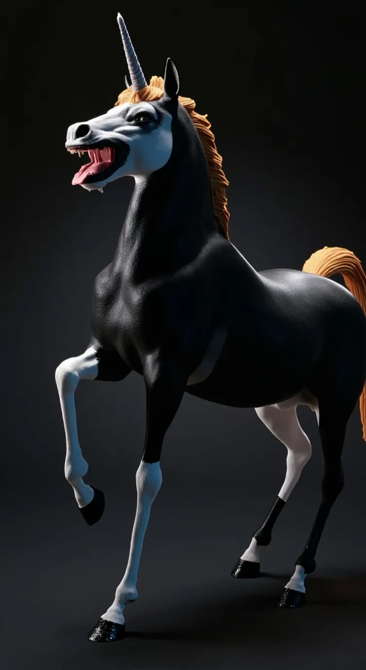 ai character: Glitter  background