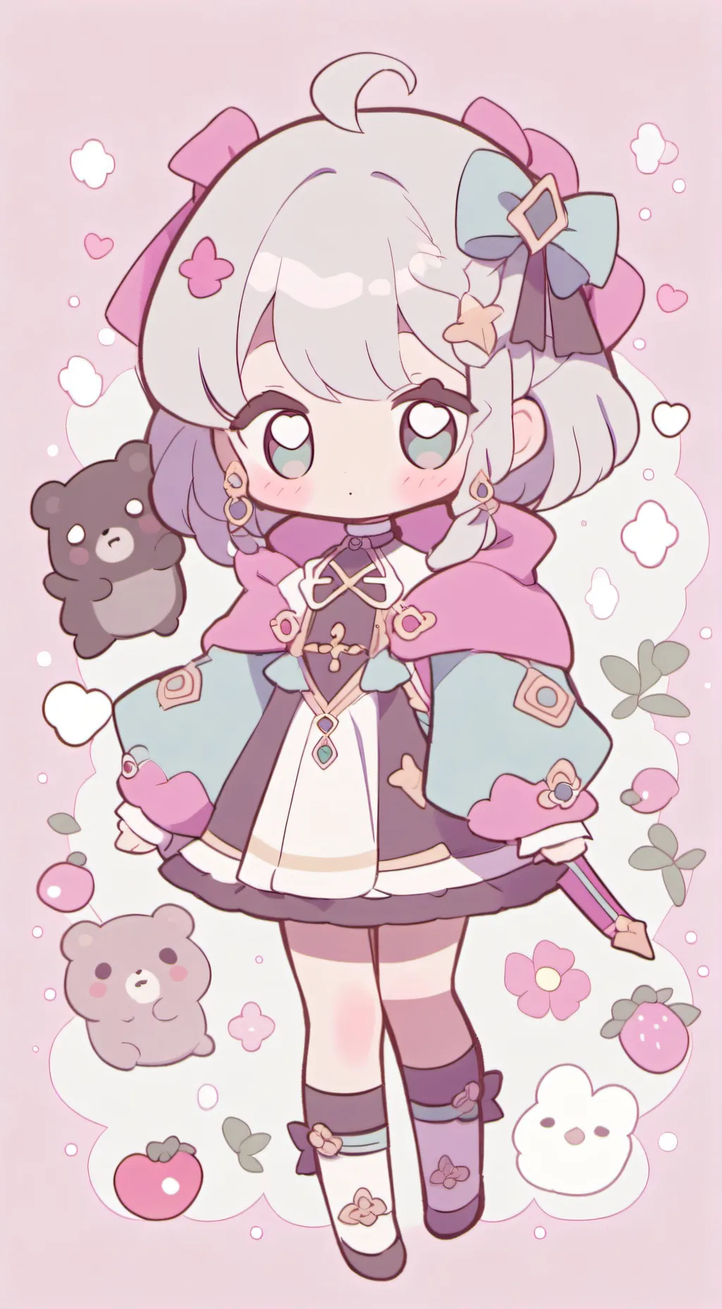 ai character: bebe tonta background