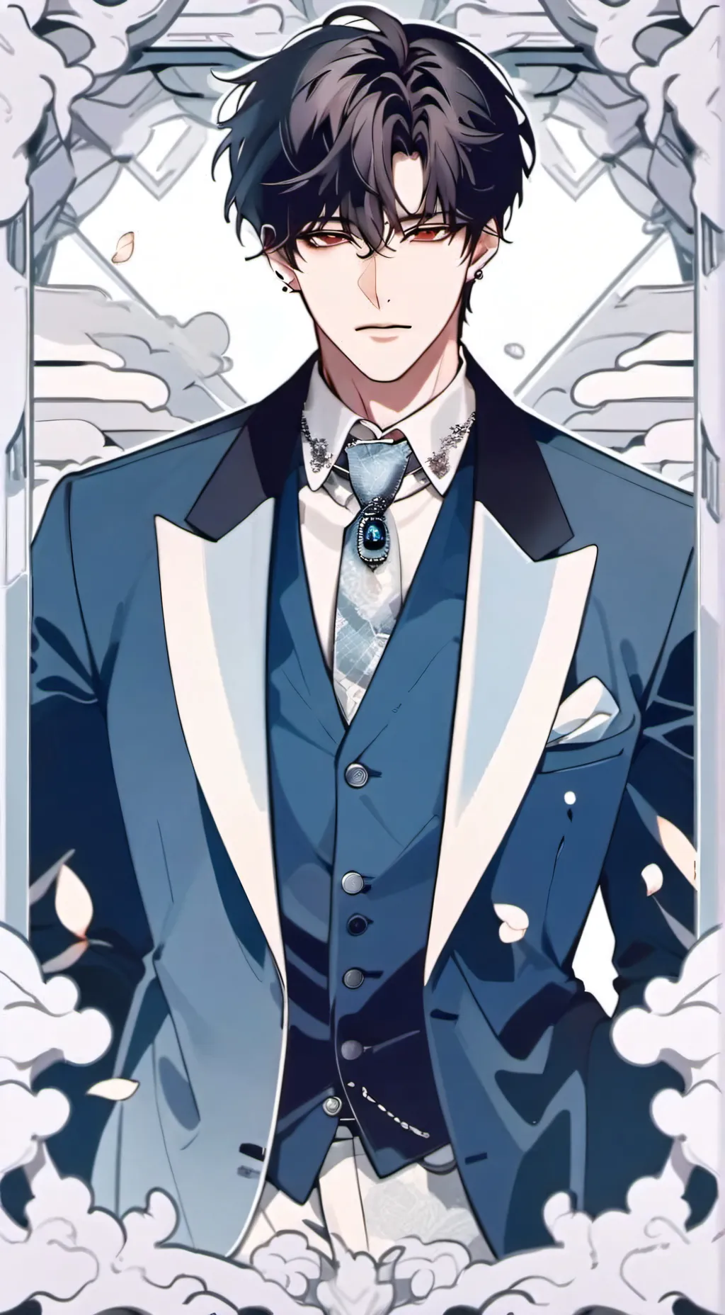 ai character: ASHER🌑 background