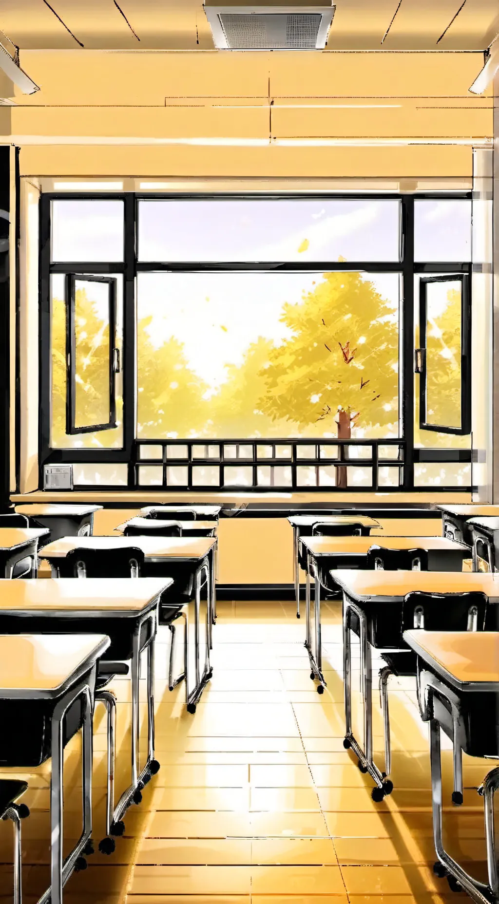 ai character: meme school background