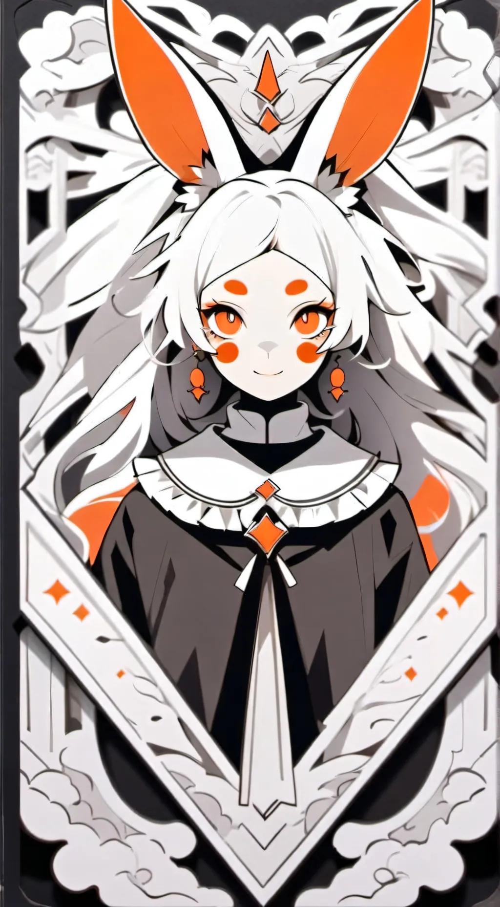 ai character: happy hare background