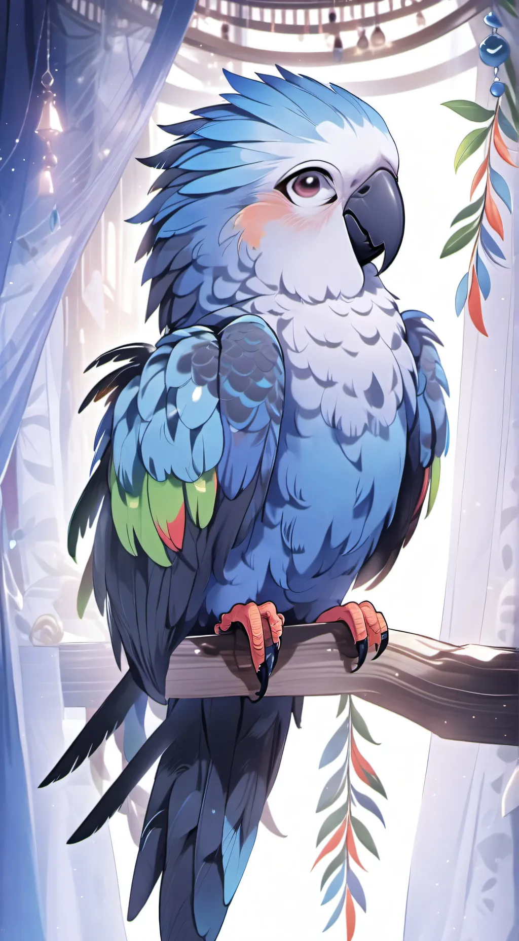 ai character: Parakeet Polvo background