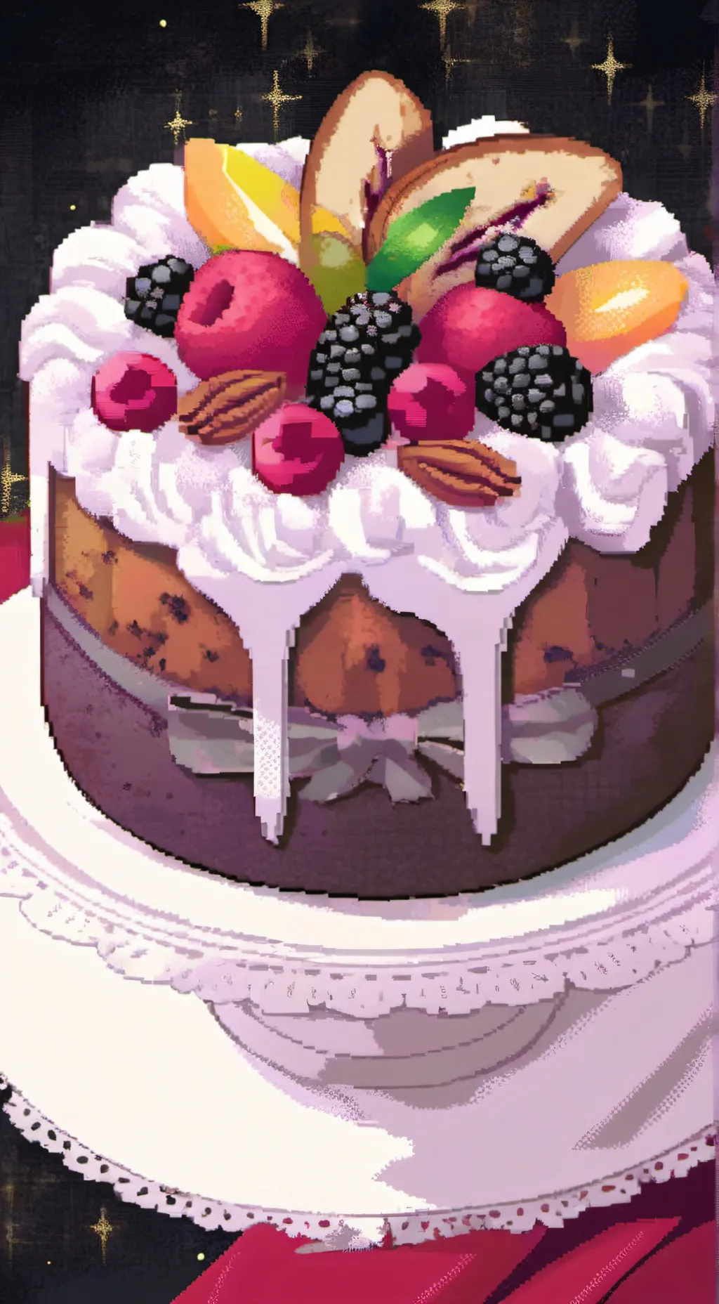 ai character: Fruitcake dw!  background