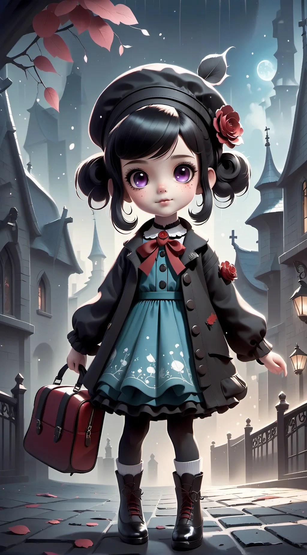 ai character: ELSA AND VANELLOPE background