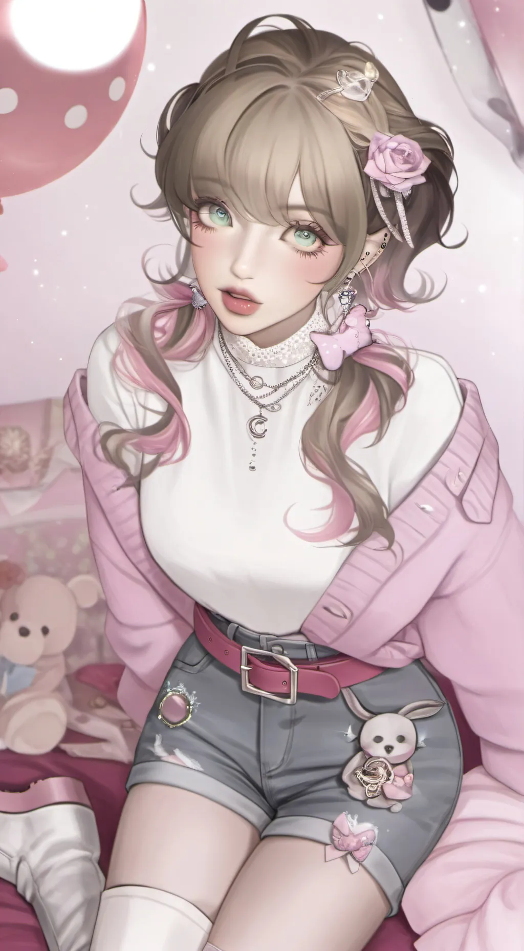 ai character: 𖤐𖤐𝐋𝐔𝐍𝐀𖤐 background