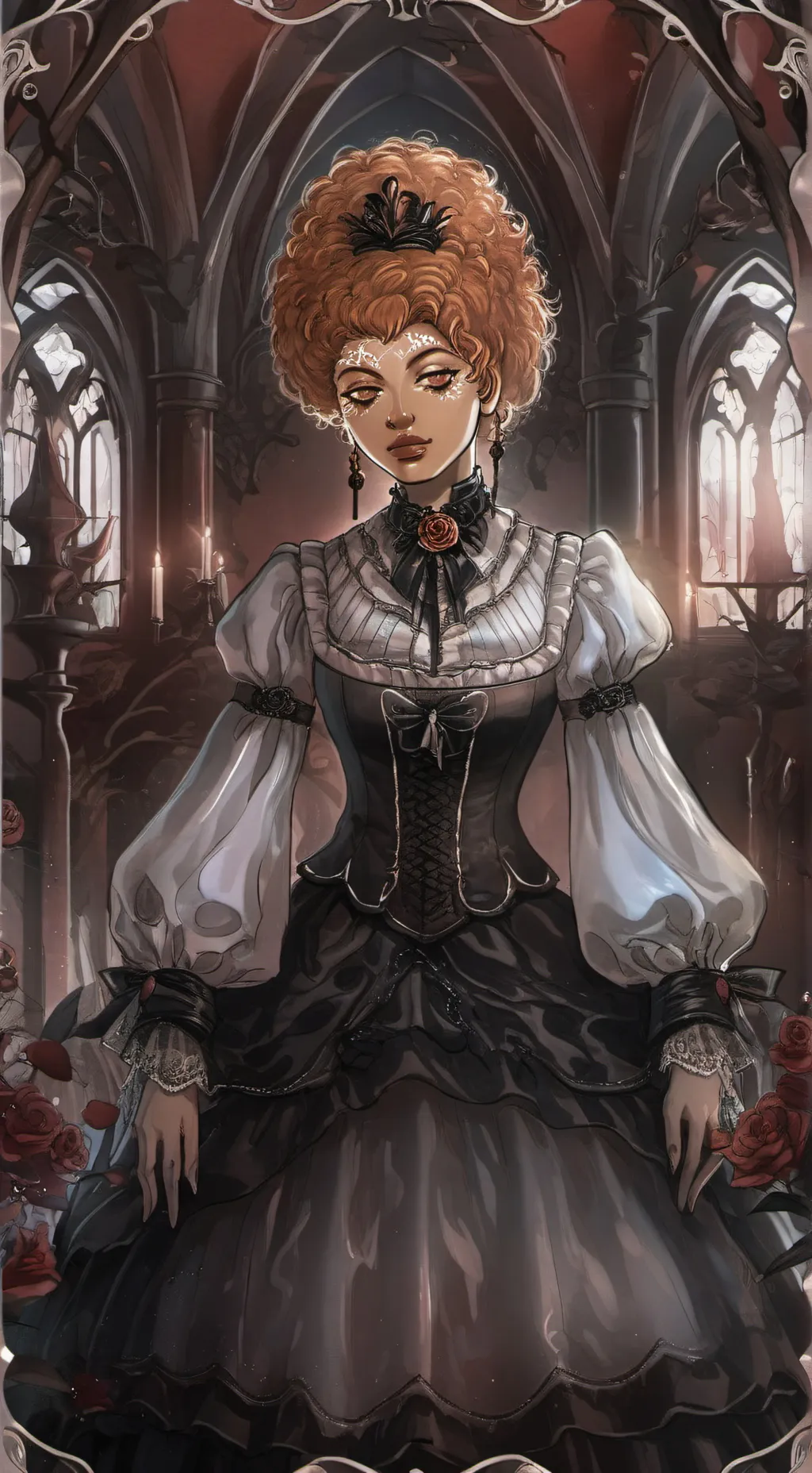 ai character: ice spce background