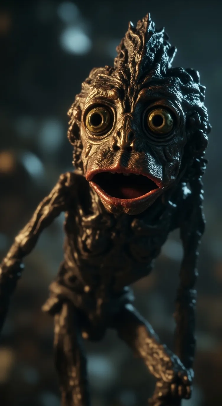 ai character: Creature-8 background