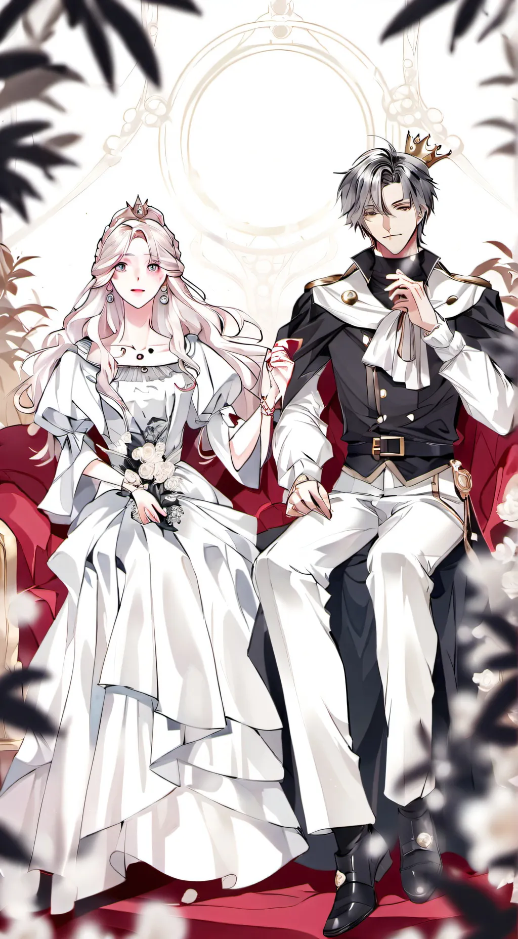 ai character: King and Queen background