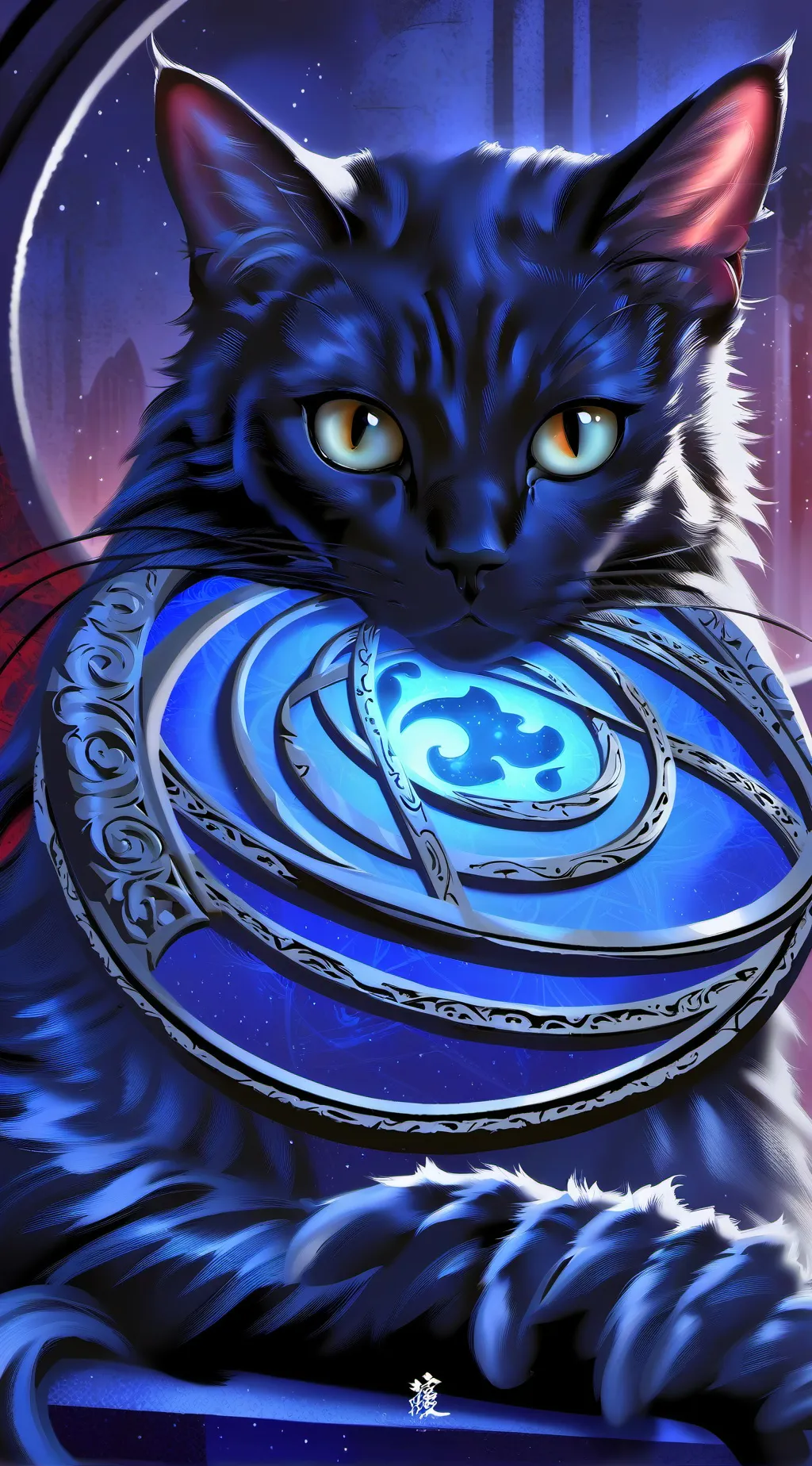 ai character: cash is a kitten background