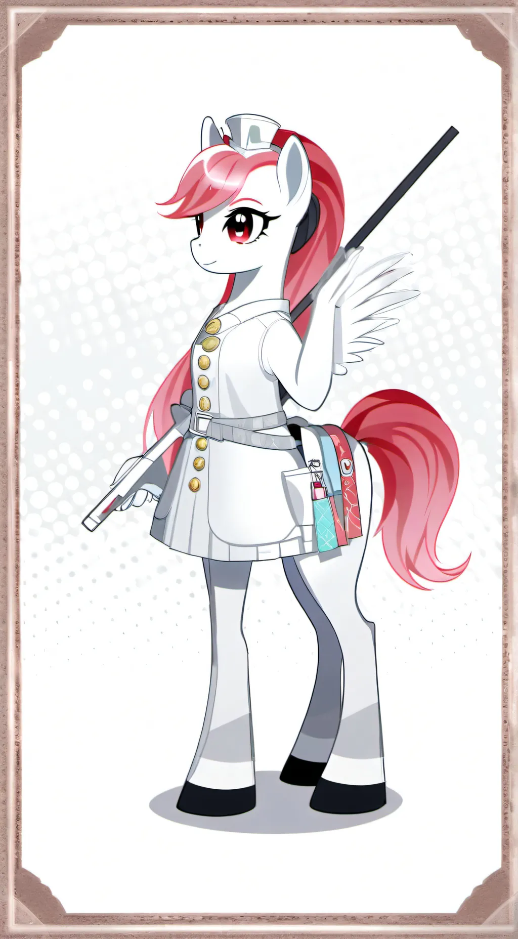 ai character: redheart  background