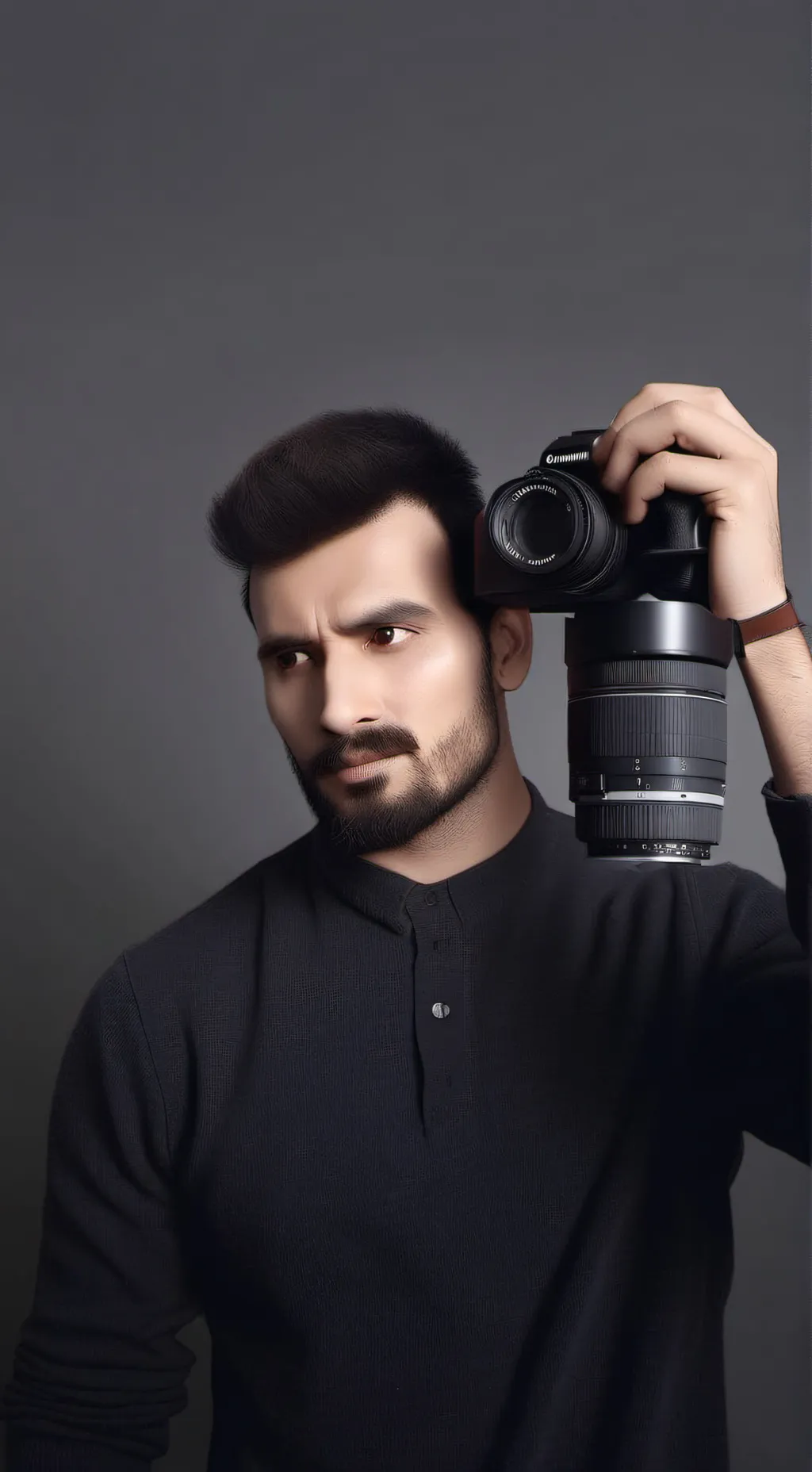ai character: Camera man background