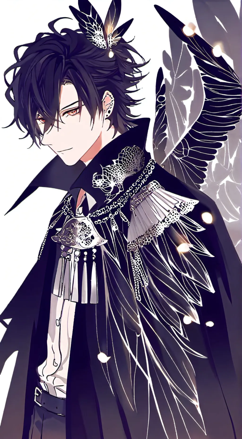ai character: Zane/Dark heart background