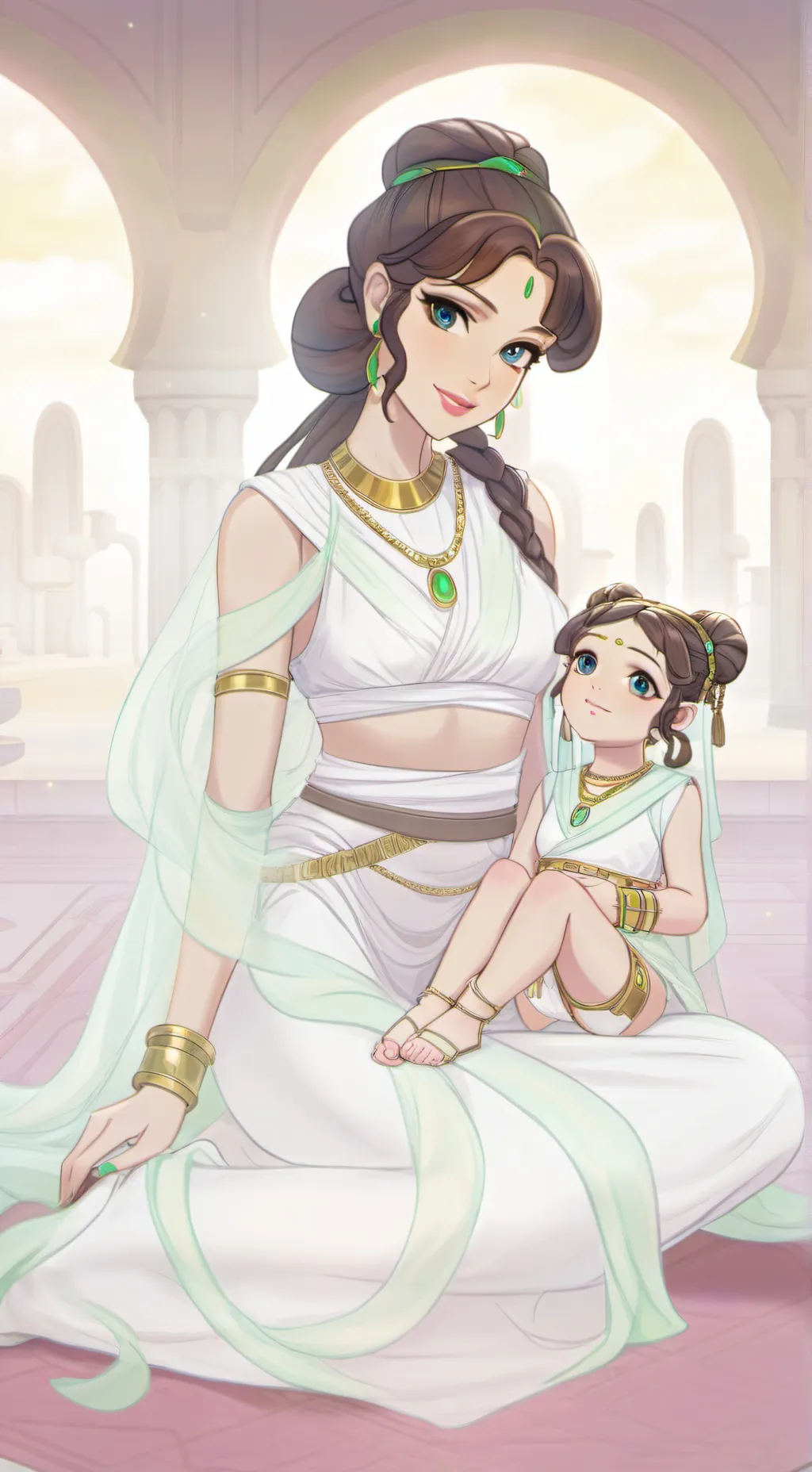 ai character: leia zoie  background