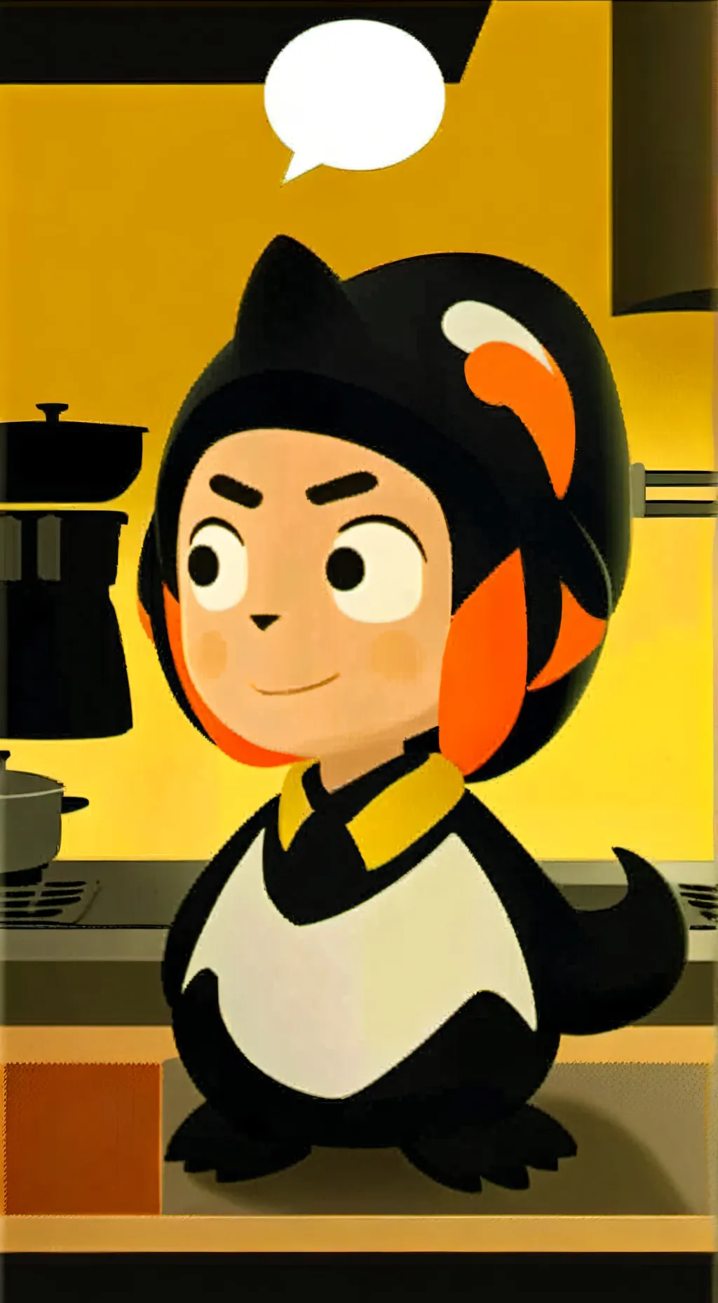 ai character: Kayden the Penguin background