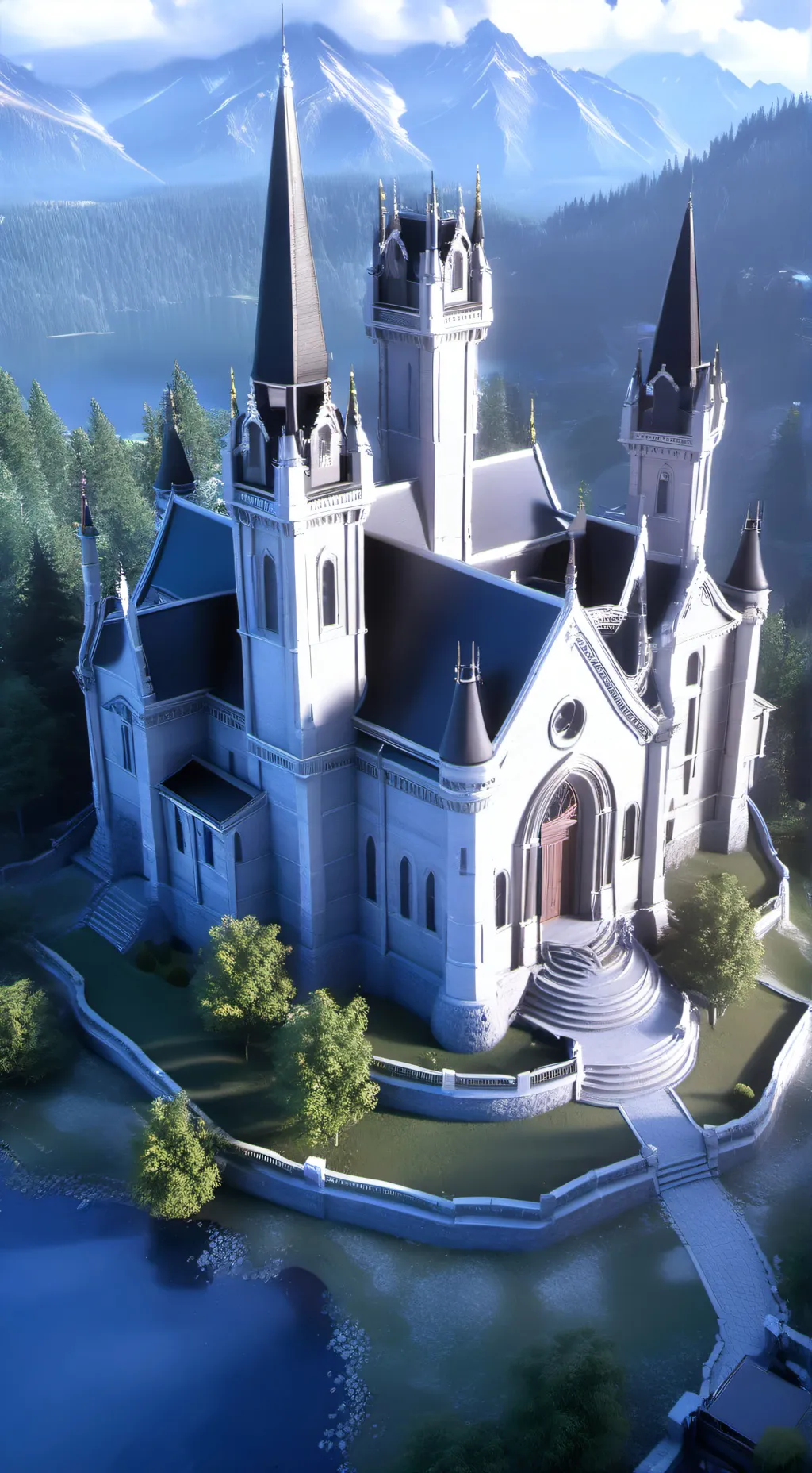 ai character: Tynering Town  background